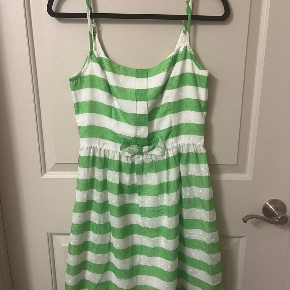 Green and White Striped Lilly Pulitzer Dress
